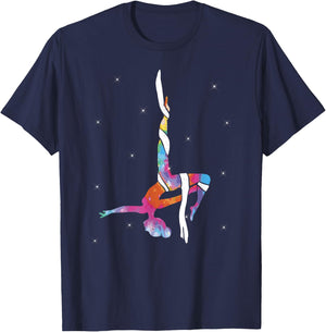Aerialist - Aerial silk yoga - Aerial silks Acrobatics T-Shirt - T-Shirt | Navy