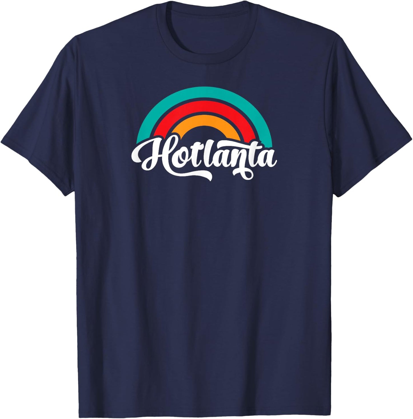 HOTLANTA With Rainbow T-Shirt - T-Shirt | Navy