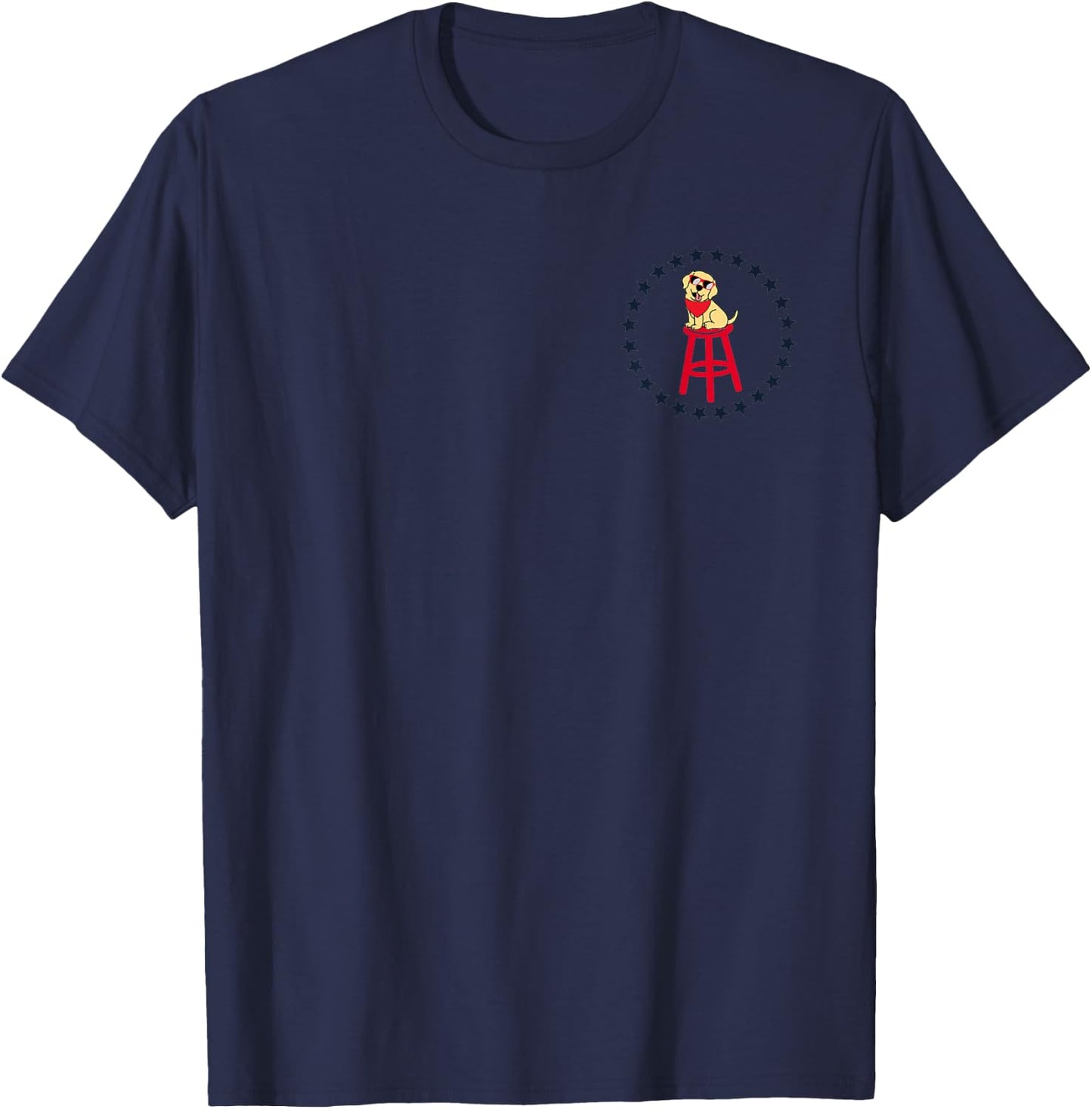 Barstool Dogs Funny Dog Sports Shirt Pun T-Shirt - T-Shirt | Navy