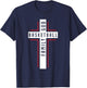 Basketball And Jesus Christ Christian Believer Hooper T-Shirt - T-Shirt | Navy