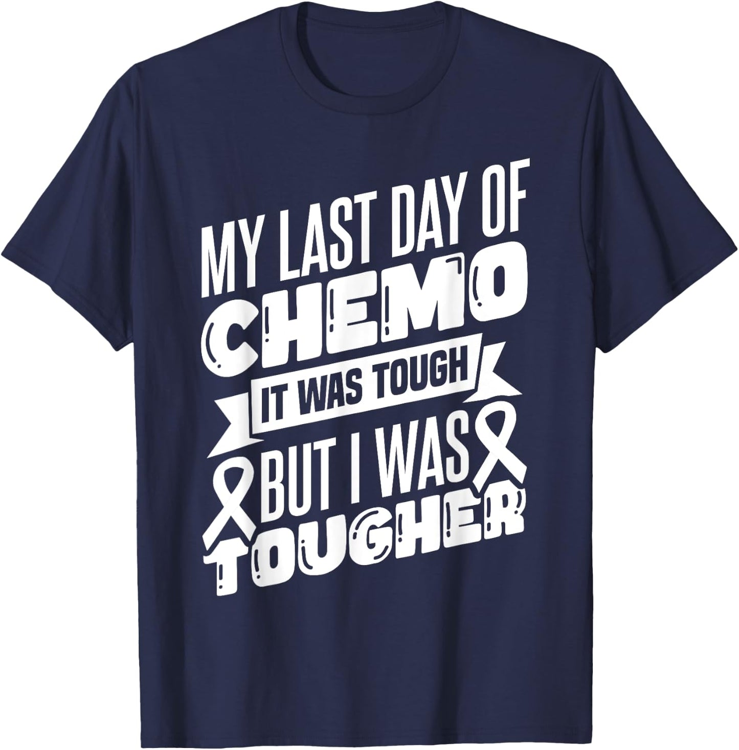 Warrior Chemotherapy Chemo Chemo Patient T-Shirt - T-Shirt | Navy