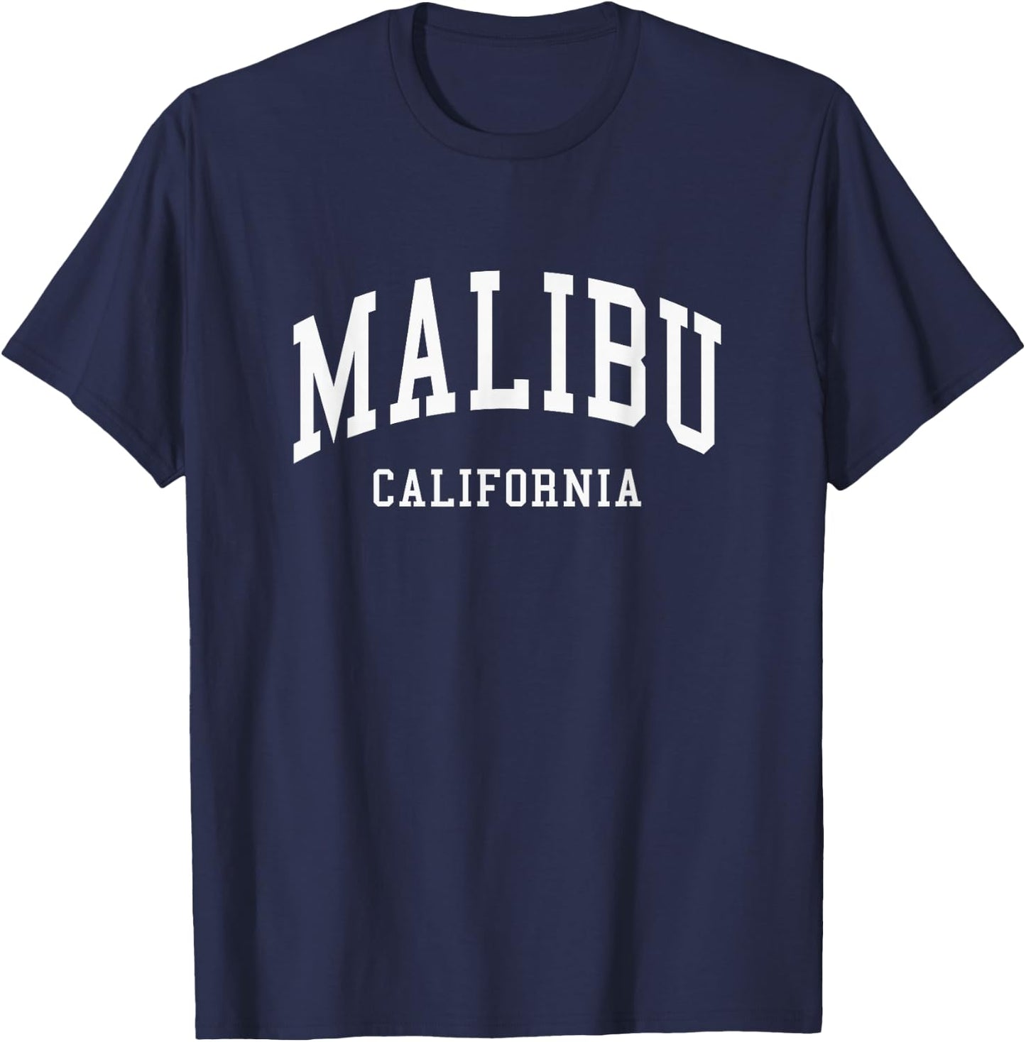 Malibu - California - Throwback Design - Classic T-Shirt - T-Shirt | Navy