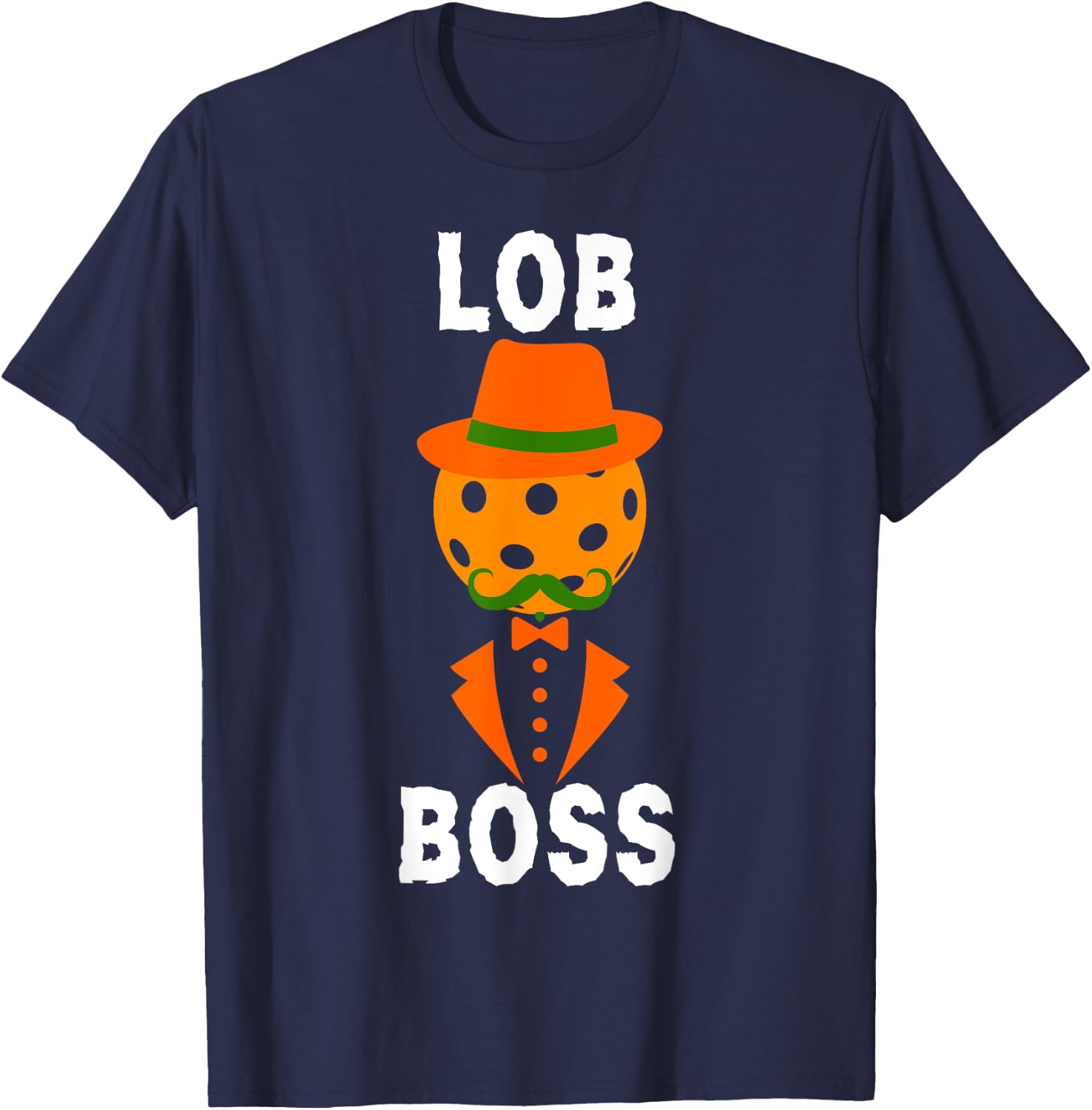 Lob Boss Funny Halloween Pickleball for Pickleball Lover T-Shirt - T-Shirt | Navy