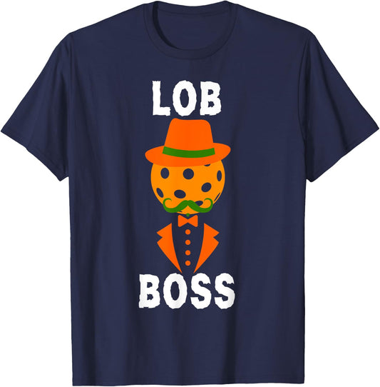 Lob Boss Funny Halloween Pickleball for Pickleball Lover T-Shirt - T-Shirt | Navy