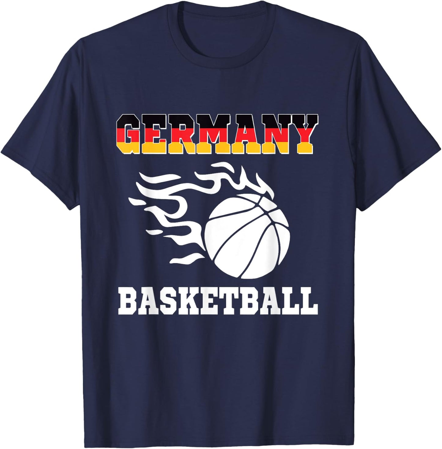 Germany Basketball Flag Jersey Deutschland Sports T-Shirt - T-Shirt | Navy