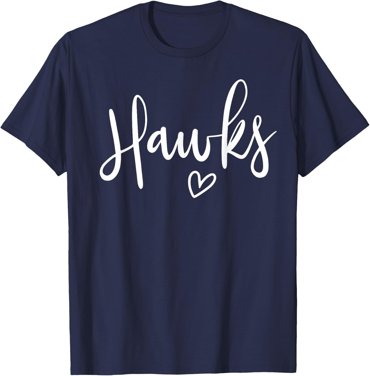 Hawks High School Hawks Sports Team Women's Hawks T-Shirt - T-Shirt | Navy
