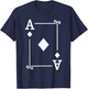 Playing Cards Costume - Ace Diamonds Card - Ace Card T-Shirt - T-Shirt | Navy