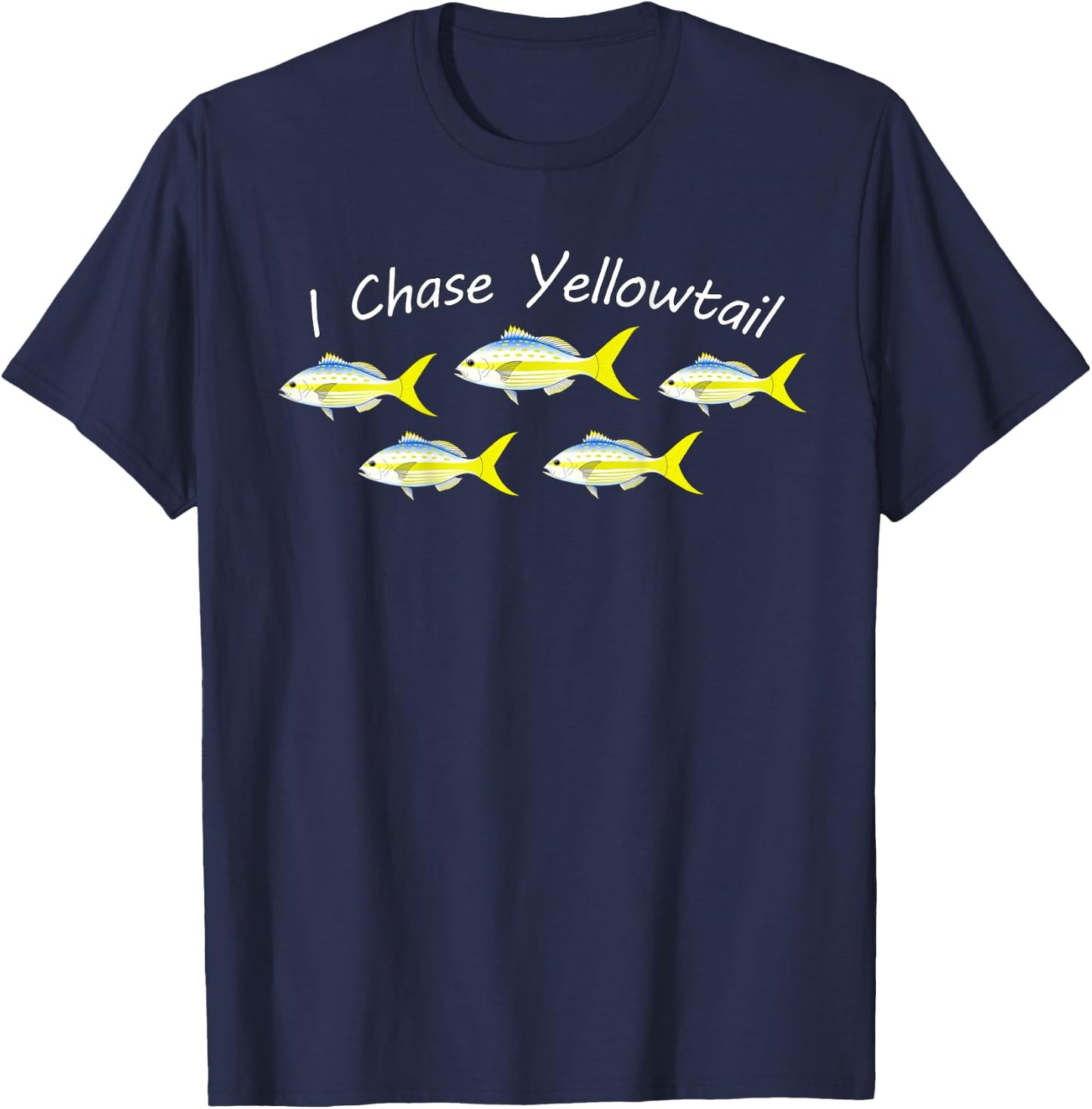Yellowtail Snapper Fishing T-Shirt - T-Shirt | Navy