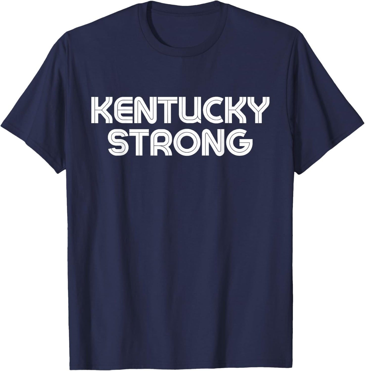Retro Vintage Kentucky Strong & Kentucky Proud T-Shirt - T-Shirt | Navy