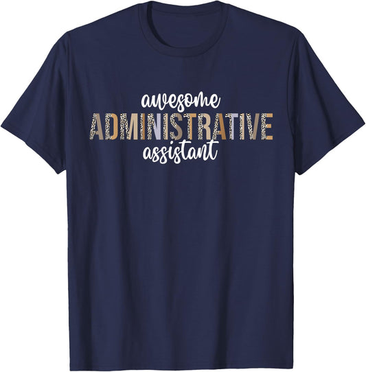 Administrative Assistant Medical Professional Day Admin T-Shirt - T-Shirt | Navy