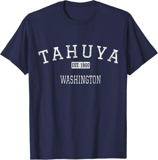Tahuya Washington WA Vintage T-Shirt - T-Shirt | Navy