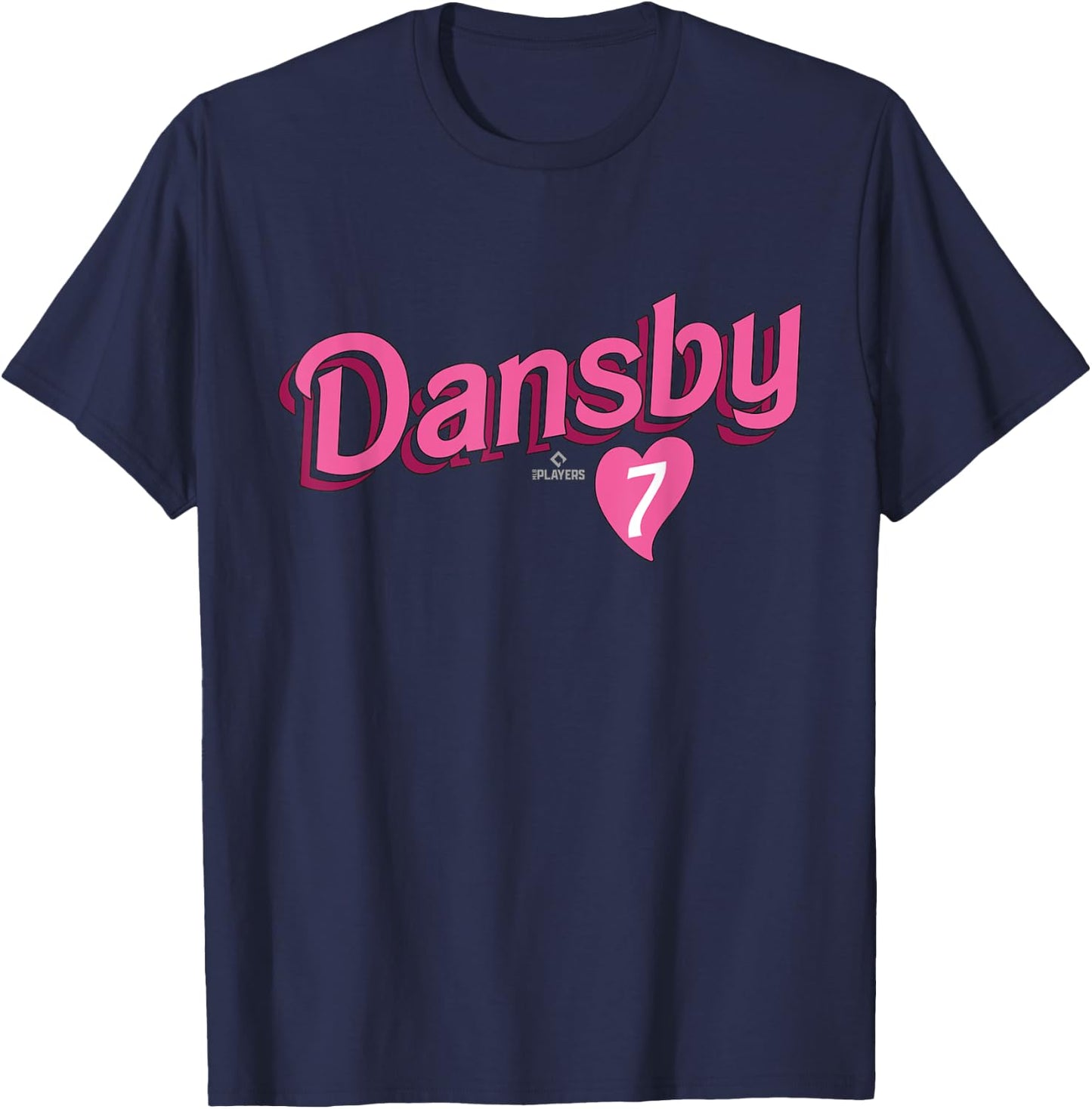 Dansby Swanson Chicago Baseball Valentine MLBPA T-Shirt - T-Shirt | Navy