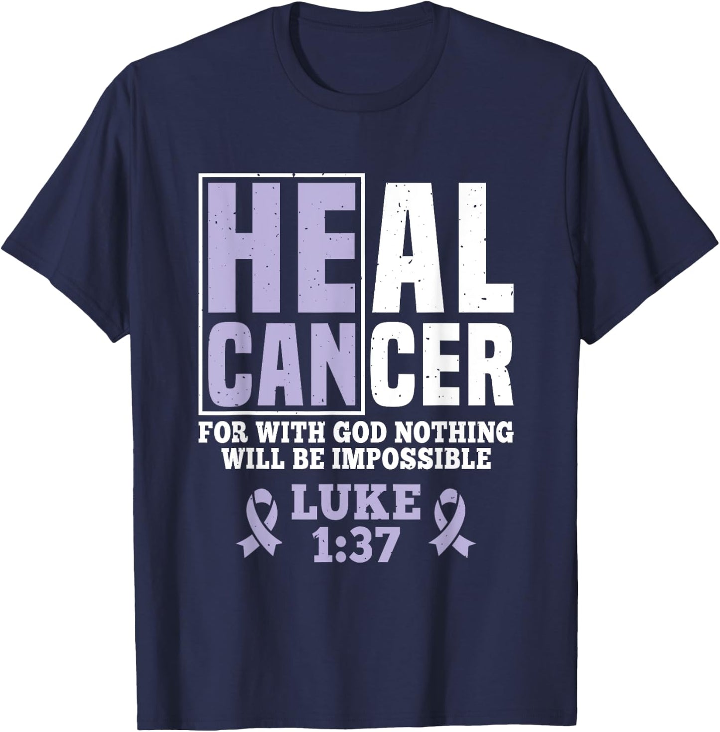 My God is Stronger Than Esophageal Cancer Survivor T-Shirt - T-Shirt | Navy