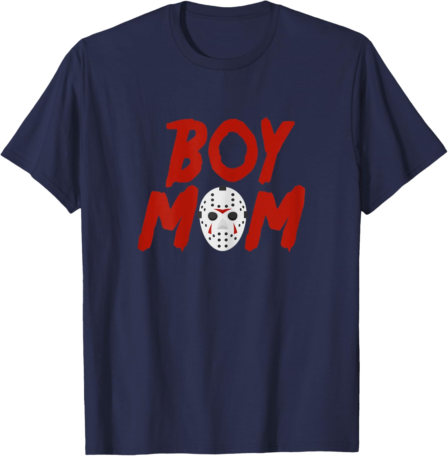 Boy Mom I Wish It was Friday Halloween T-Shirt - T-Shirt | Navy