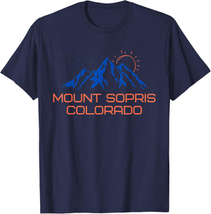 Hiking Mount Sopris Colorado Mountain Climbing a T-Shirt - T-Shirt | Navy