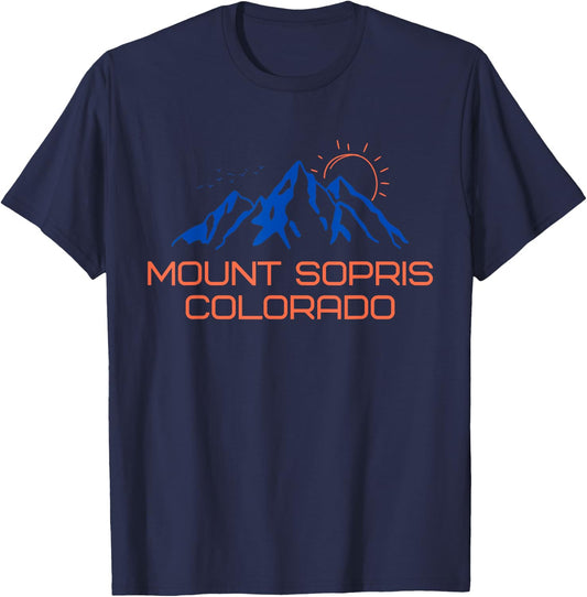 Hiking Mount Sopris Colorado Mountain Climbing a T-Shirt - T-Shirt | Navy