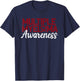 Multiple Myeloma Awareness Blood Cancer Burgundy Ribbon T-Shirt - T-Shirt | Navy