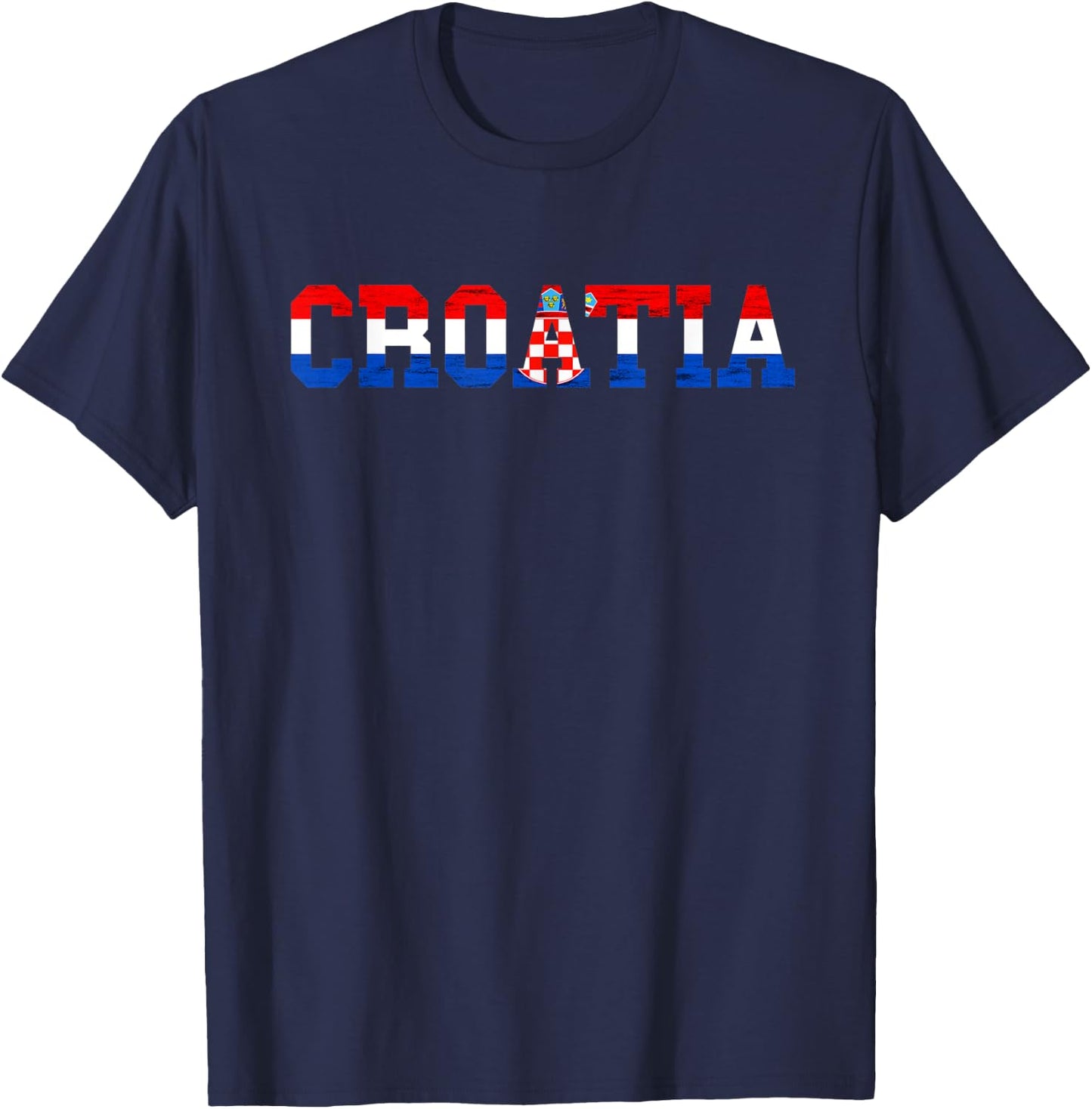 Croatia Flag Croatian Pride Hrvatska Croatian Roots Croatia T-Shirt - T-Shirt | Navy