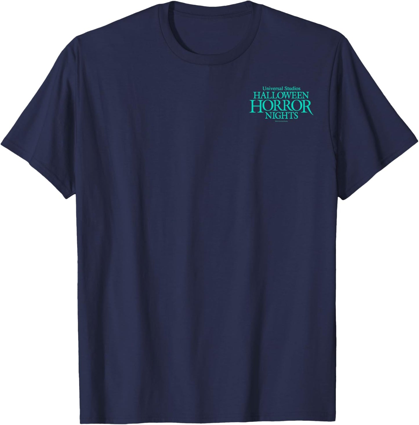 Halloween Horror Nights HHN Universal Monsters Front & Back T-Shirt - T-Shirt | Navy