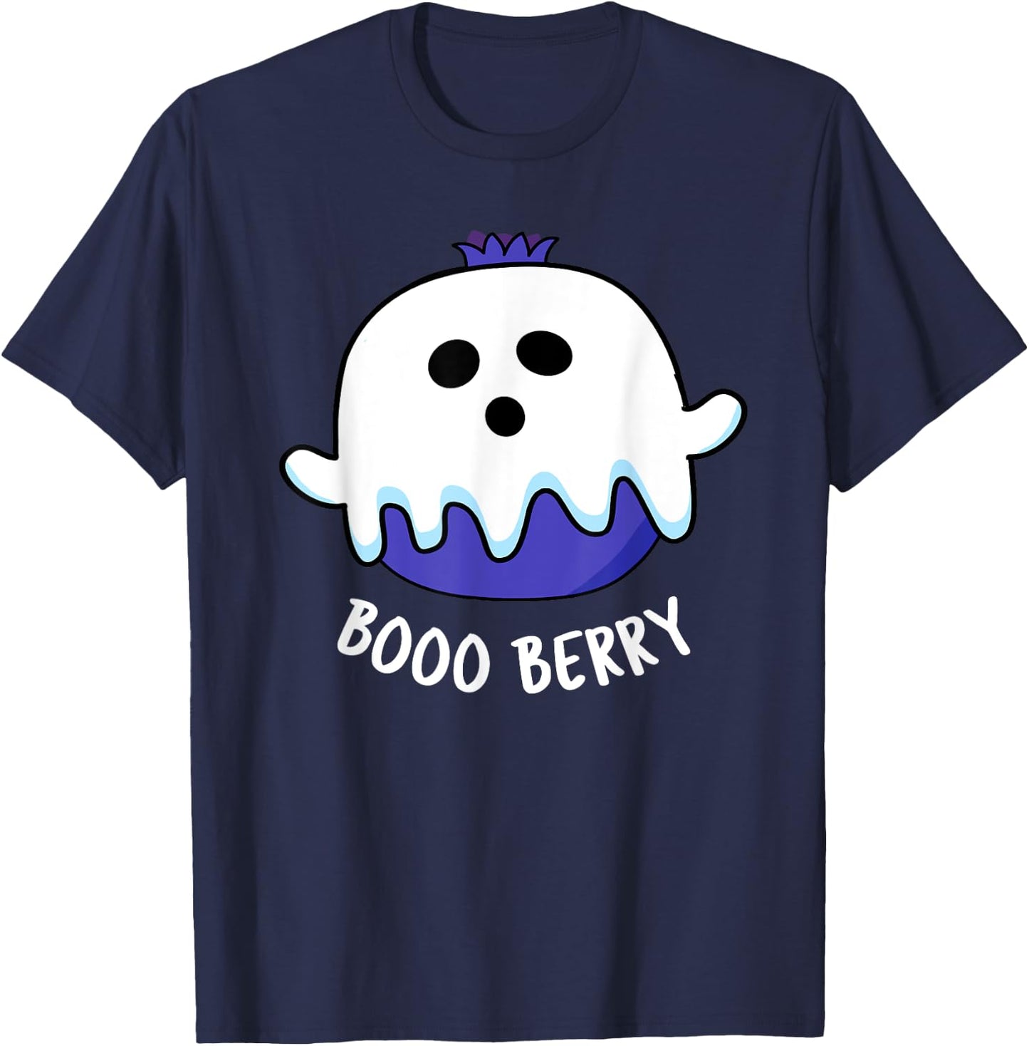 Boo Berry Funny Fruit Pun T-Shirt - T-Shirt | Navy