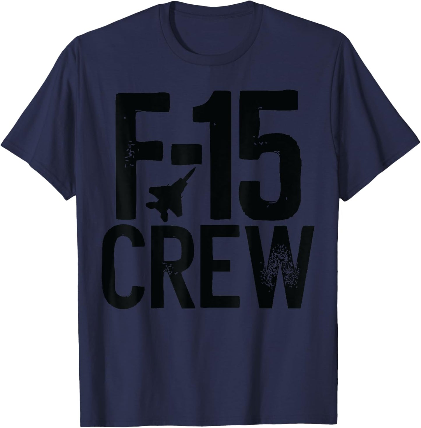 Eagle F-15 silhouette Jet Fighter Crew and Team Fighter jet T-Shirt - T-Shirt | Navy