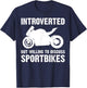 Funny Sport Bike Art Men Women Racing Biker Motorbike Rider T-Shirt - T-Shirt | Navy