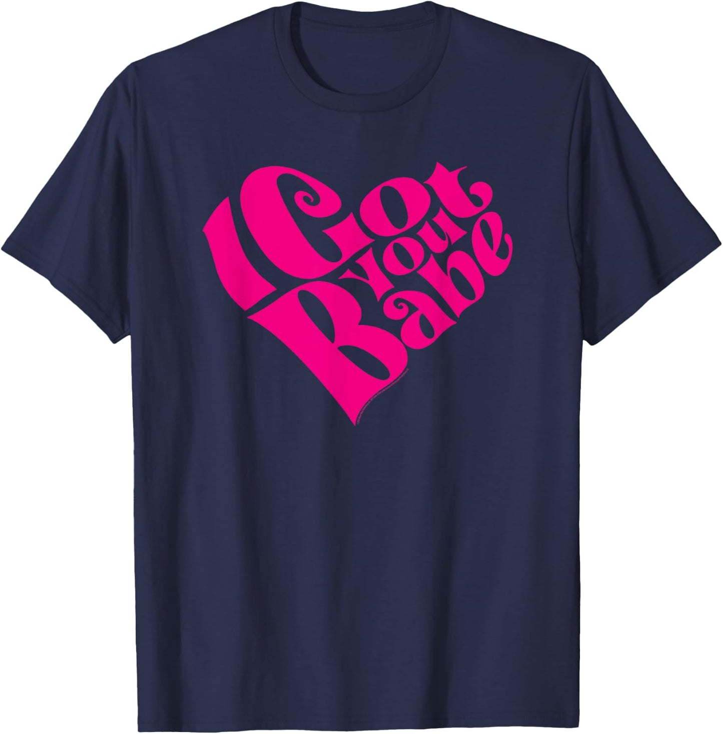 Sonny & Cher I Got You Babe Heart T-Shirt - T-Shirt | Navy