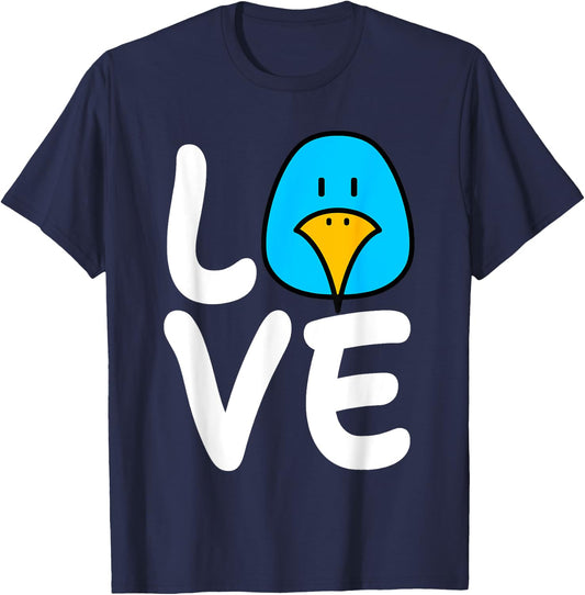 Birds LOVE Shirt | Bird Lover Shirt | Cool Bird T-Shirt - T-Shirt | Navy