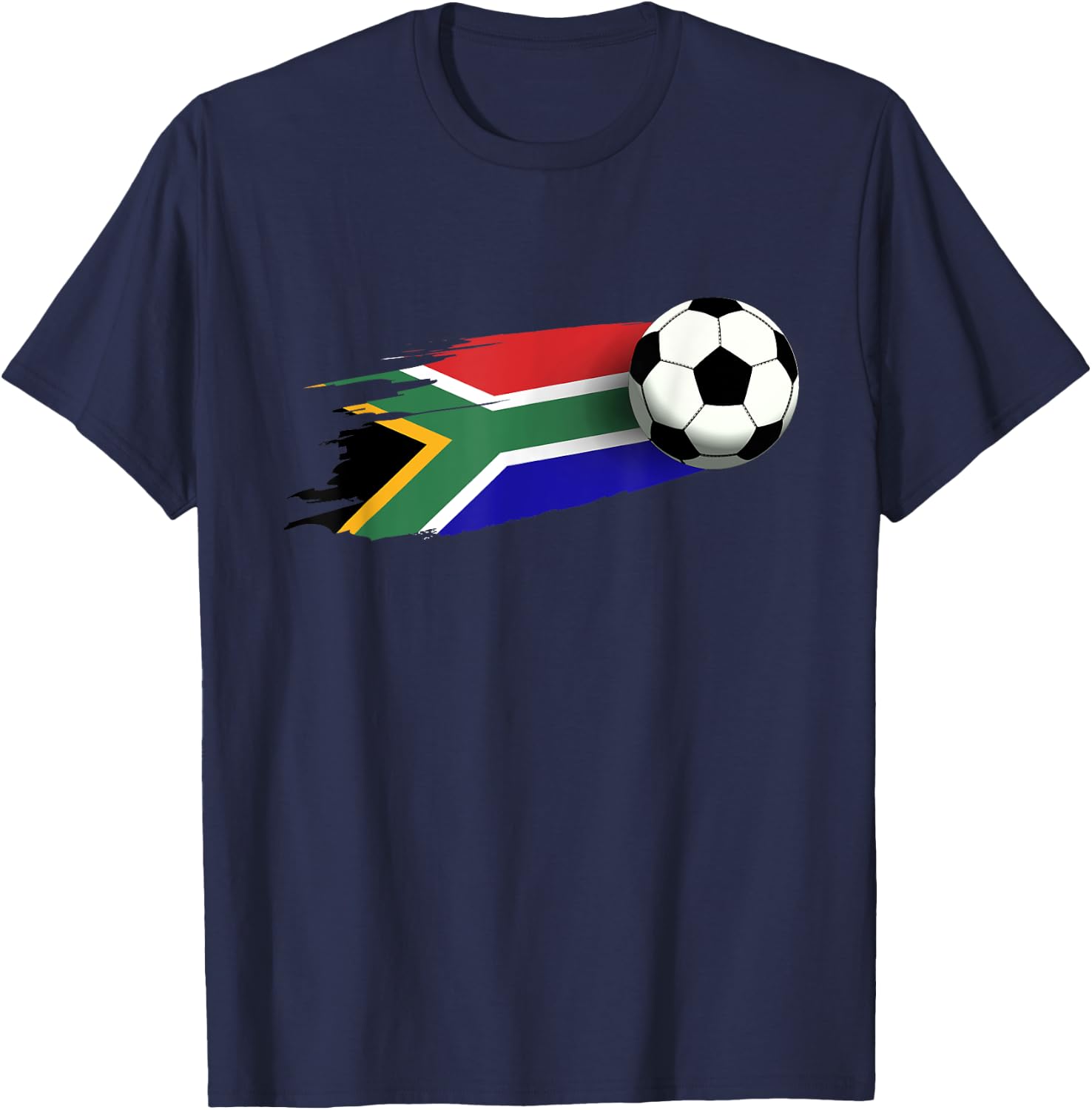South Africa Flag Jersey South African Soccer Team T-Shirt - T-Shirt | Navy