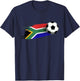 South Africa Flag Jersey South African Soccer Team T-Shirt - T-Shirt | Navy