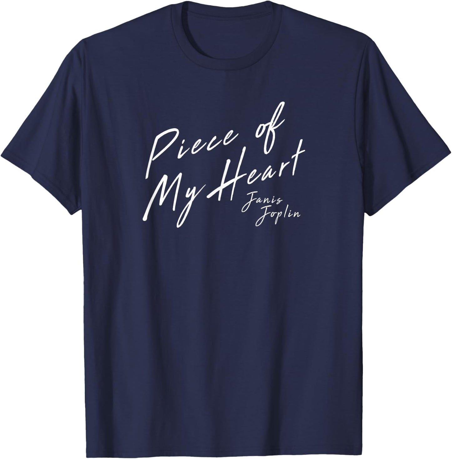 Janis Joplin Piece of My Heart T-Shirt - T-Shirt | Navy