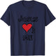 Jesus Loves Me Heart Boys Girls Youth Toddler Christian God T-Shirt - T-Shirt | Navy