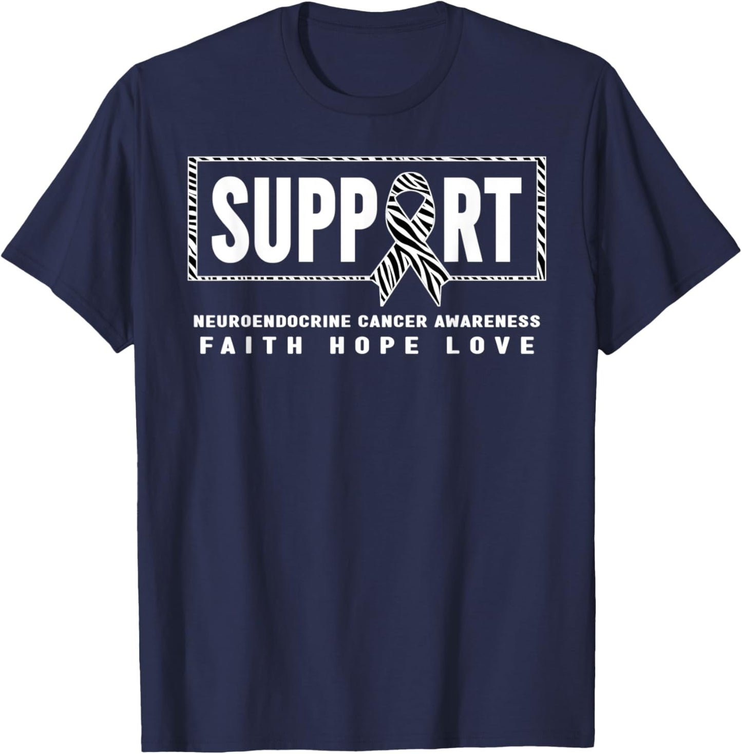 NET Cancer Shirt - Support Neuroendocrine Cancer Awareness T-Shirt - T-Shirt | Navy