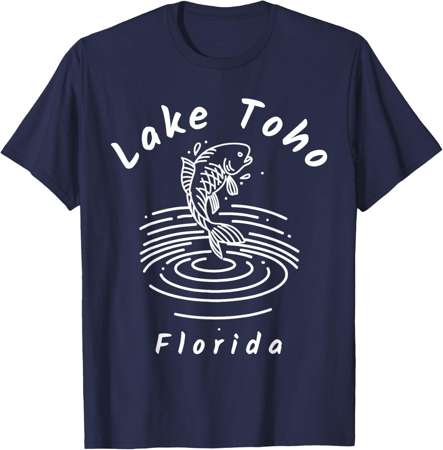 Lake Toho Florida Souvenir T-Shirt - T-Shirt | Navy