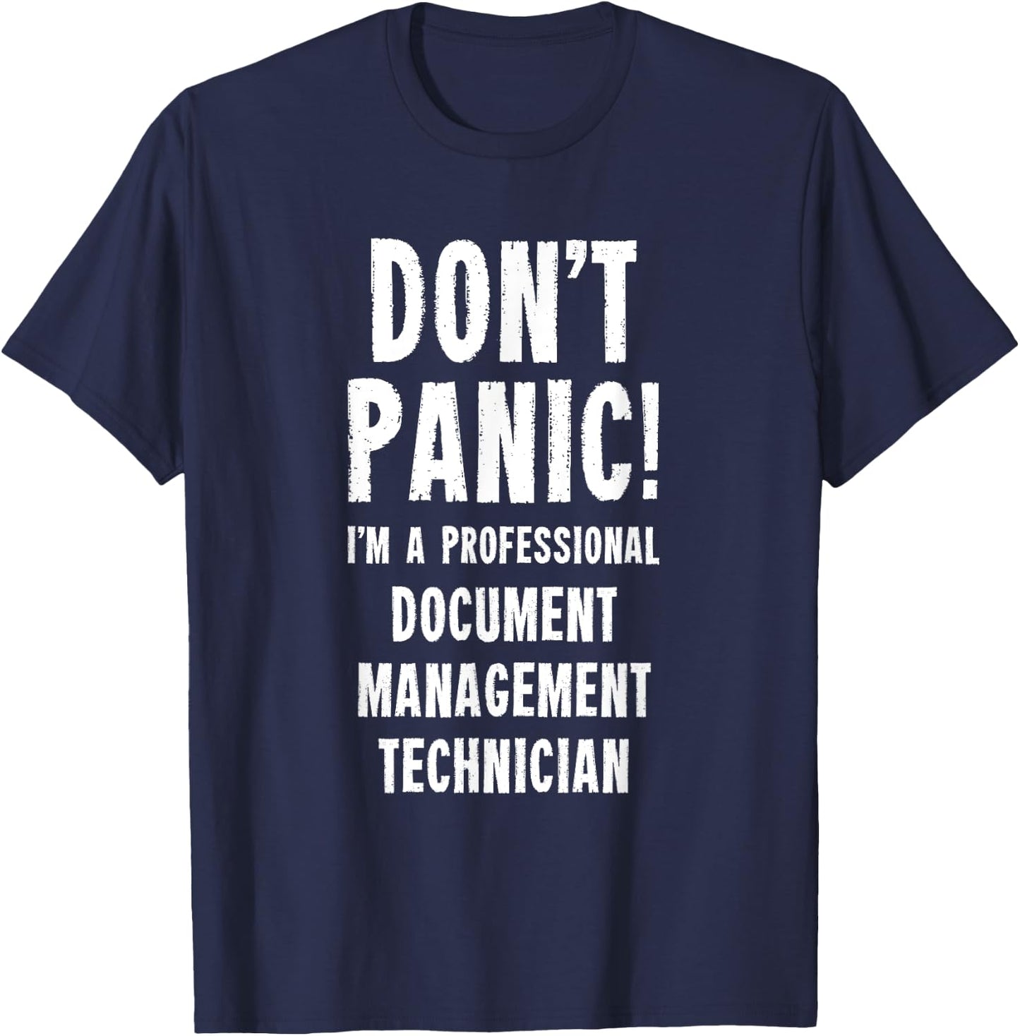 Document Management Technician T-Shirt - T-Shirt | Navy