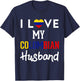 I Love My Colombian Husband Pride Colombia Flag Country T-Shirt - T-Shirt | Navy