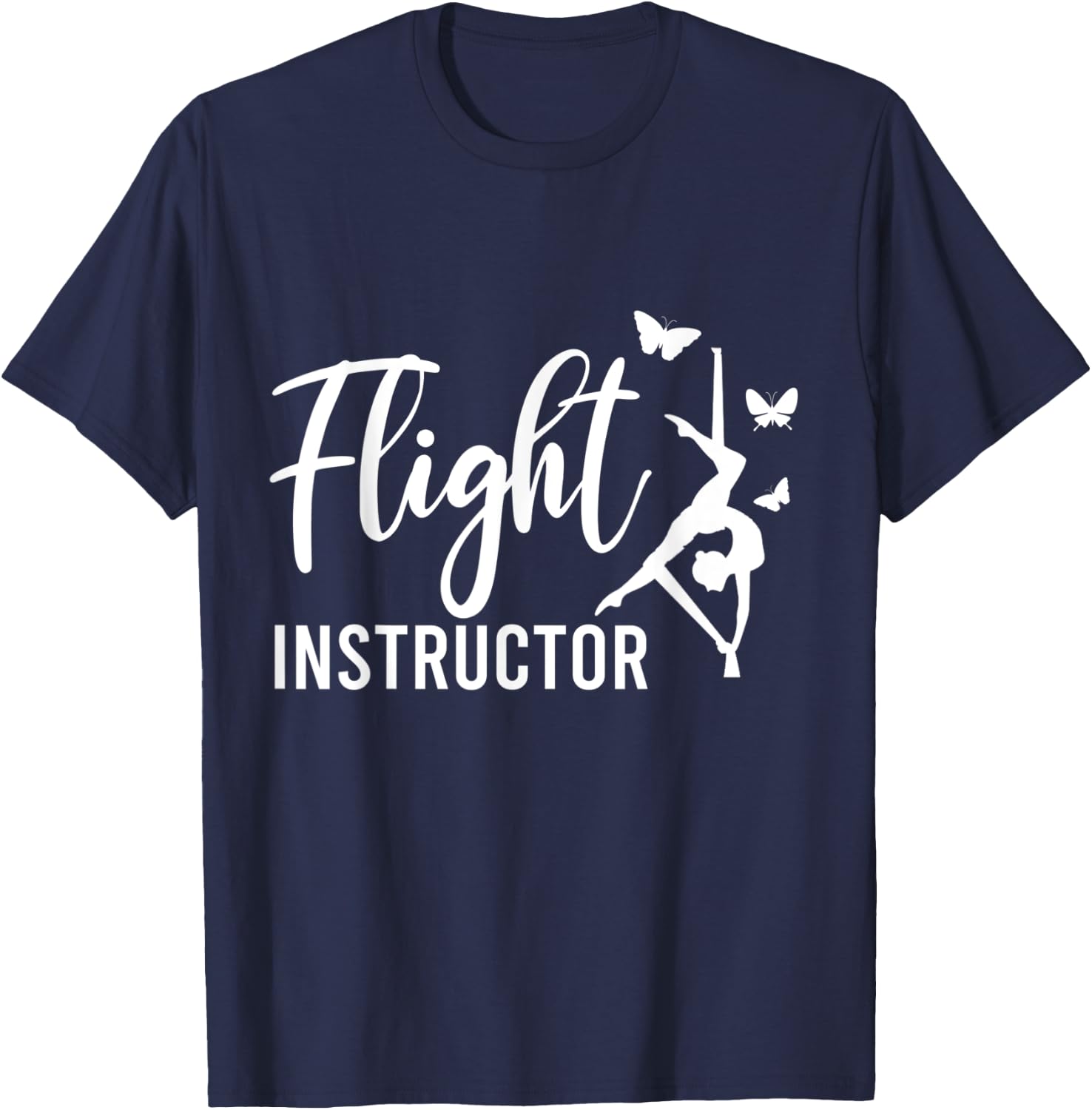 Flight Instructor Aerial Arts Aerialist Circus T-Shirt - T-Shirt | Navy