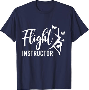 Flight Instructor Aerial Arts Aerialist Circus T-Shirt - T-Shirt | Navy