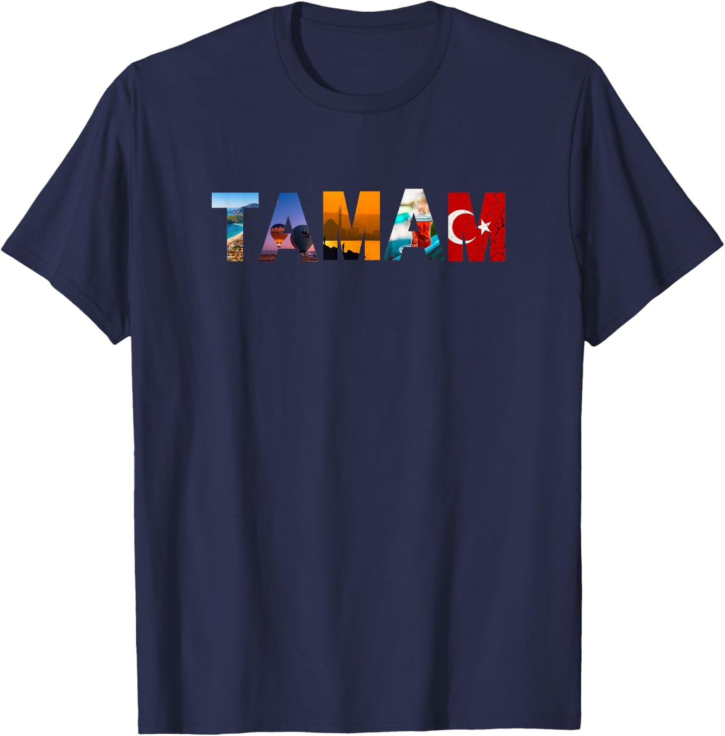 Tamam Turkish Mom Dad Quote T-Shirt - T-Shirt | Navy