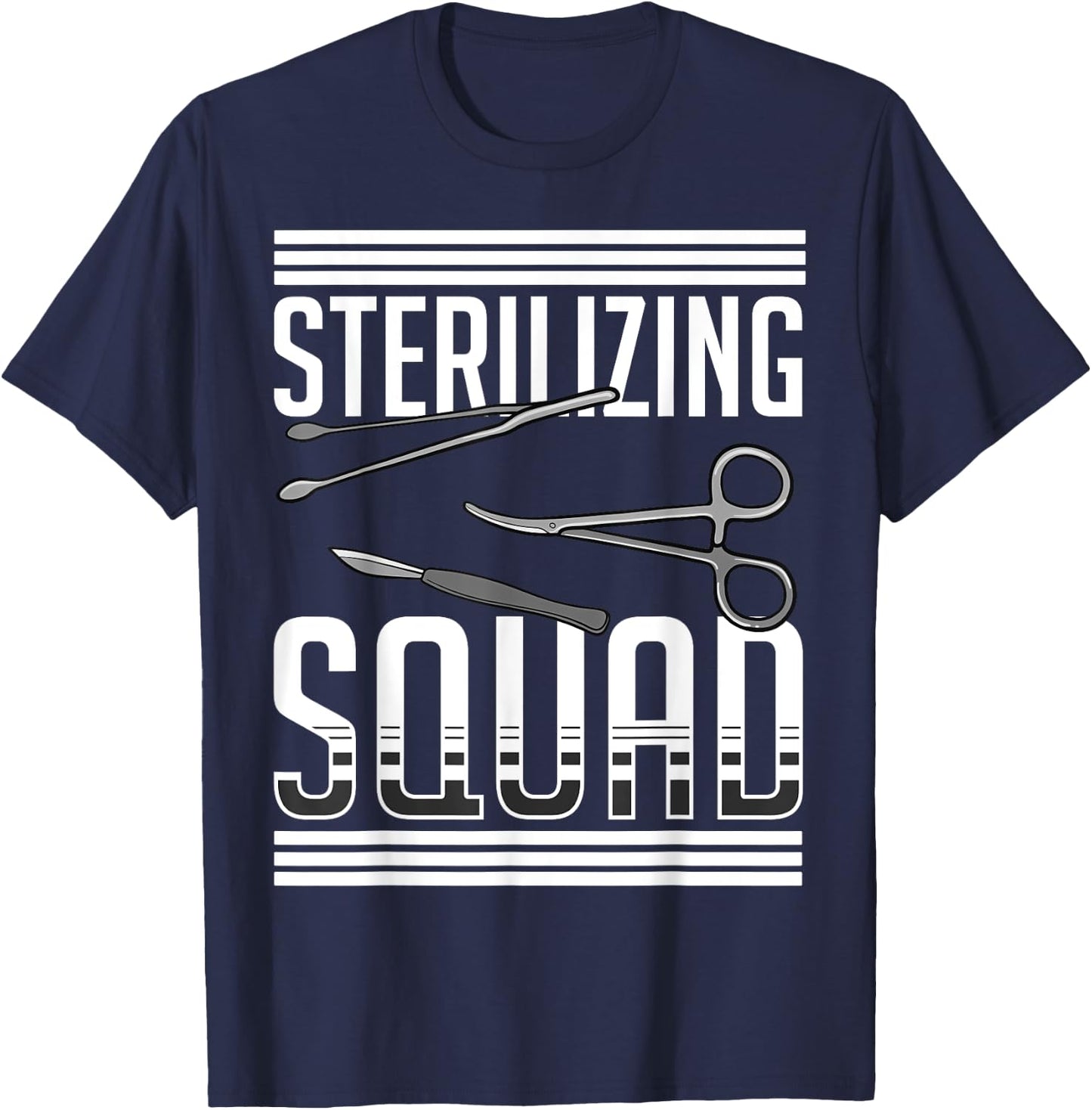Sterile Processing Technician Instruments Tech Certification T-Shirt - T-Shirt | Navy