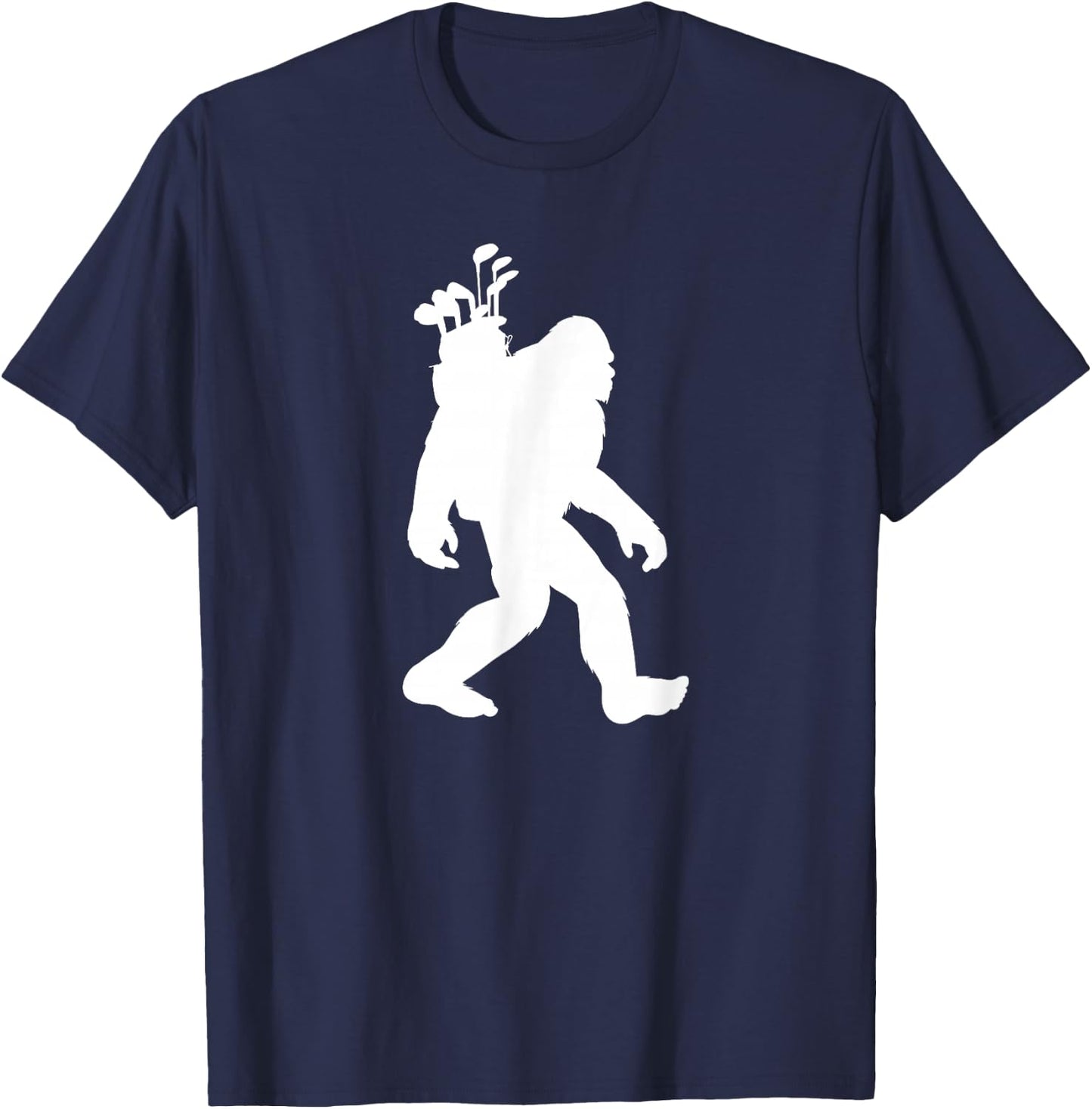 Bigfoot Golf funny Bigfoot Golfing T-Shirt - T-Shirt | Navy