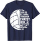 Funny Volleyball Christian Design Women Boys Girls T-Shirt - T-Shirt | Navy