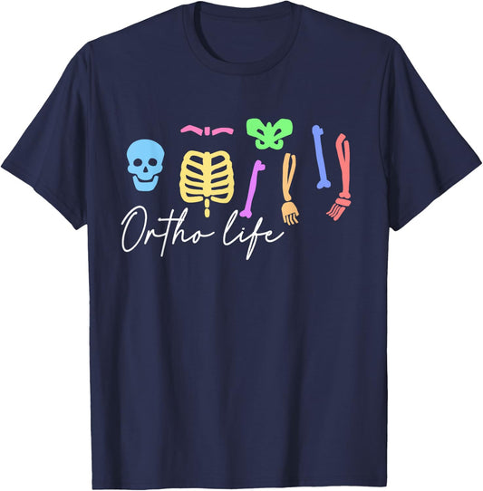 Ortho Life for Orthopedic Nurse and Specialist T-Shirt - T-Shirt | Navy