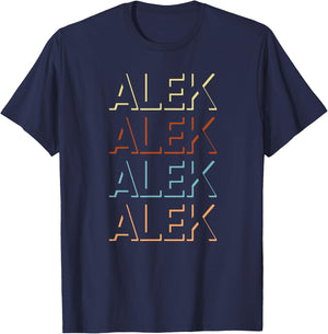 Alek First Name My Personalized Named T-Shirt - T-Shirt | Navy