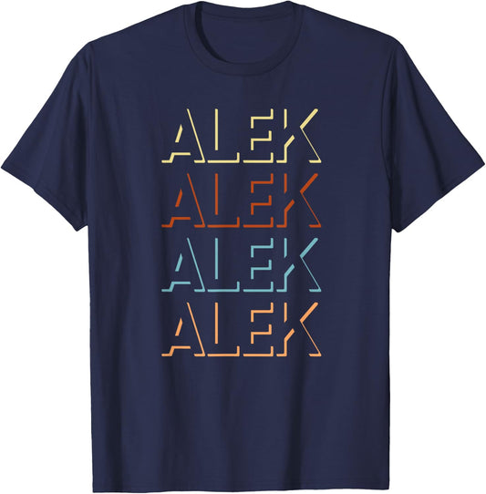 Alek First Name My Personalized Named T-Shirt - T-Shirt | Navy