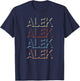 Alek First Name My Personalized Named T-Shirt - T-Shirt | Navy