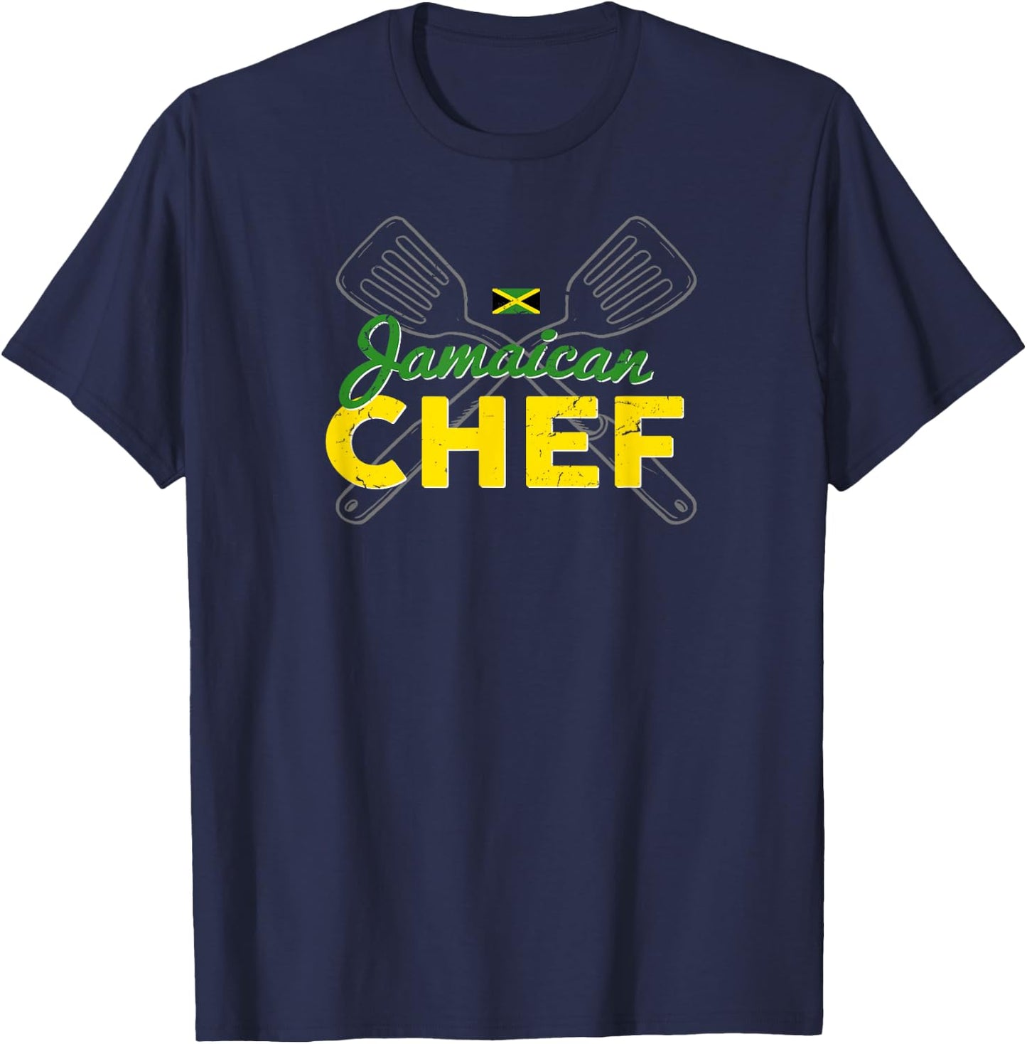 JAMAICAN CHEF Best Cooking Women & Men T-Shirt - T-Shirt | Navy