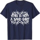 Deathcore Logo This is not a Band Shirt for Death Metal T-Shirt - T-Shirt | Navy