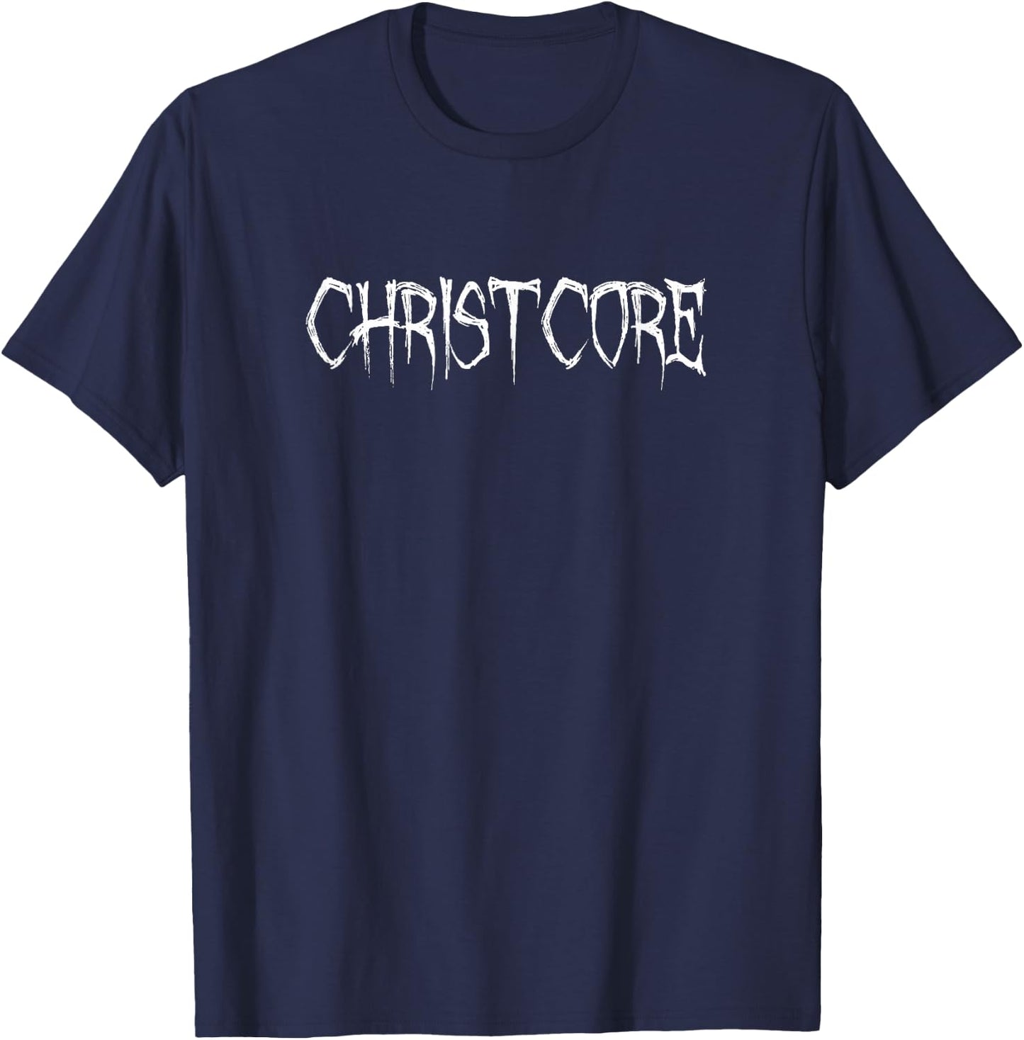 Christcore Christian Hardcore Faithcore T-Shirt - T-Shirt | Navy