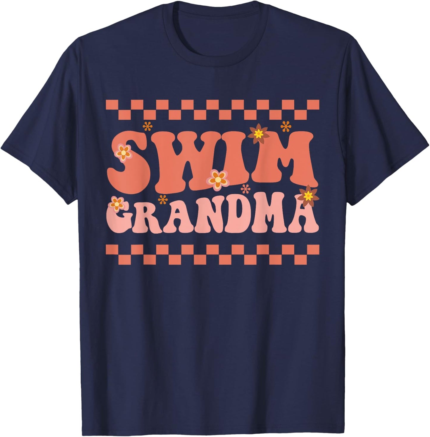 Swim Grandma Swimmer Swimming Sport Lovers Swim Nana Gift T-Shirt - T-Shirt | Navy